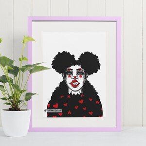 A Clown Too - Art Print, Wall Art, Weird Art