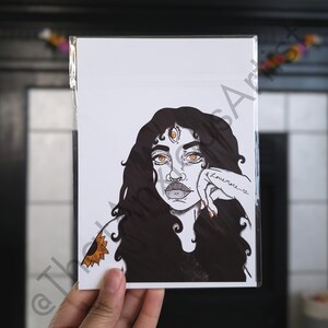 Sorry -- Art Print, Wall Art, Weird Art, Spooky Home Decor, Alien Art, Creepy