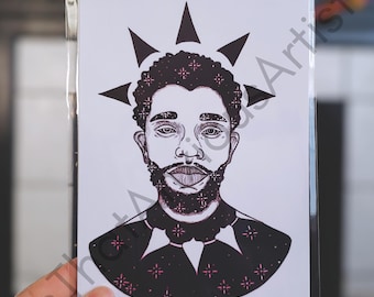 Chadwick Boseman - Wydruk artystyczny, Sztuka ścienna