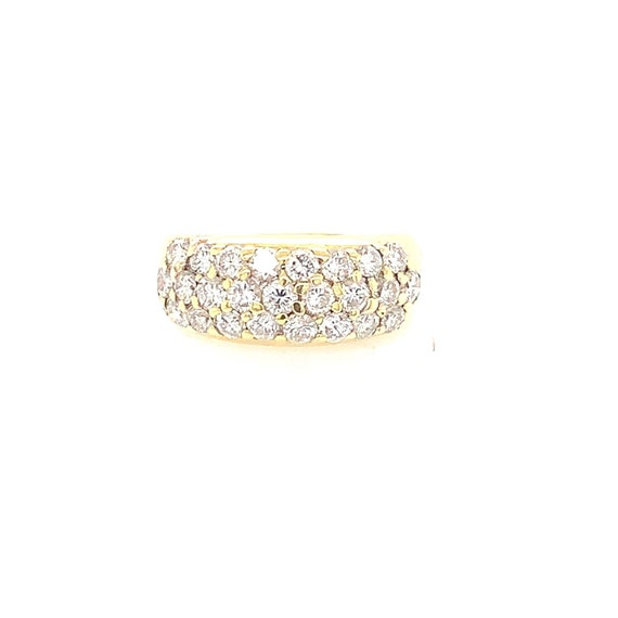 18K Pave Set Diamond Ring - image 4