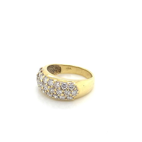 18K Pave Set Diamond Ring - image 3