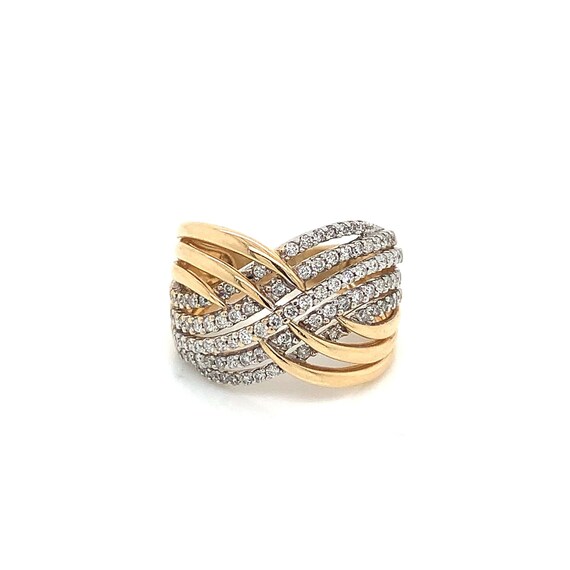 Criss Cross Diamond Ring - image 4