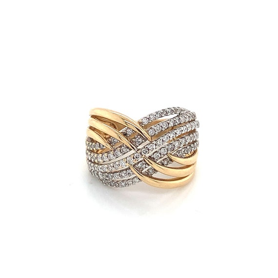 Criss Cross Diamond Ring - image 3
