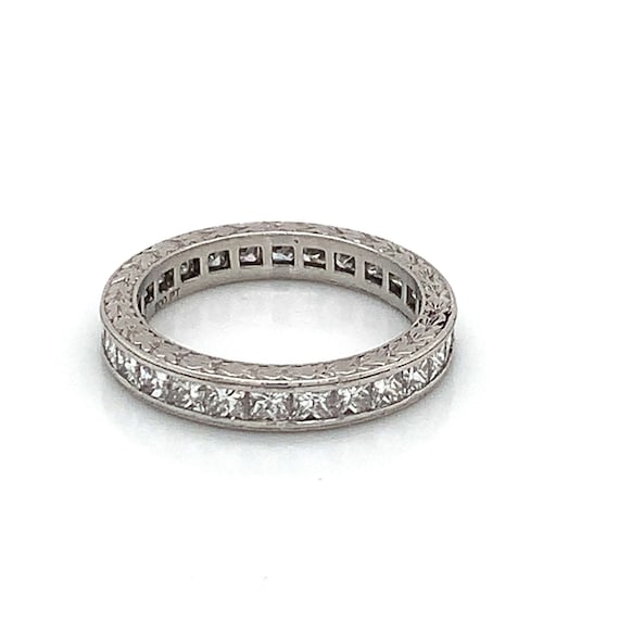 Princess Cut Diamond Eternity Band Ring - image 1