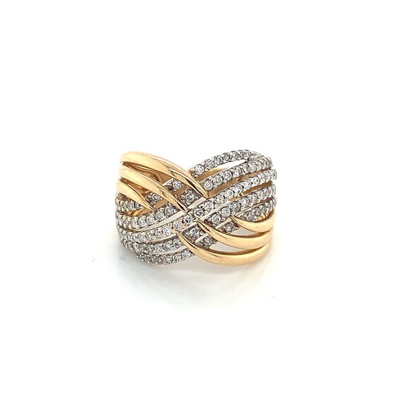 Criss Cross Diamond Ring - image 5
