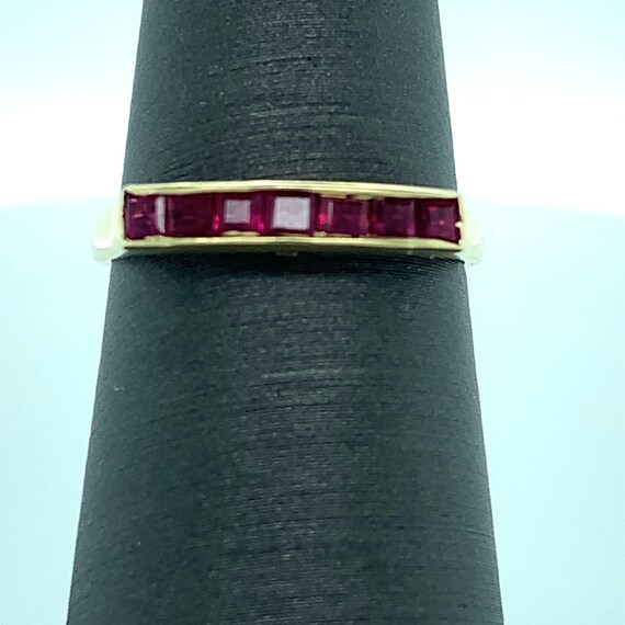 Interchangeable Emerald, Sapphire, and Ruby 3-Rin… - image 9