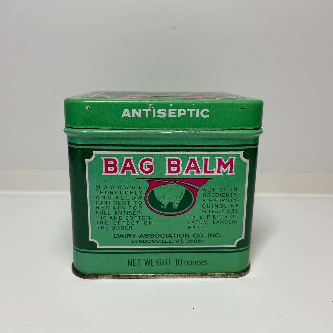 Vintage Bag Balm Farm Cow Udder Antiseptic Ointment Tin Empty Etsy