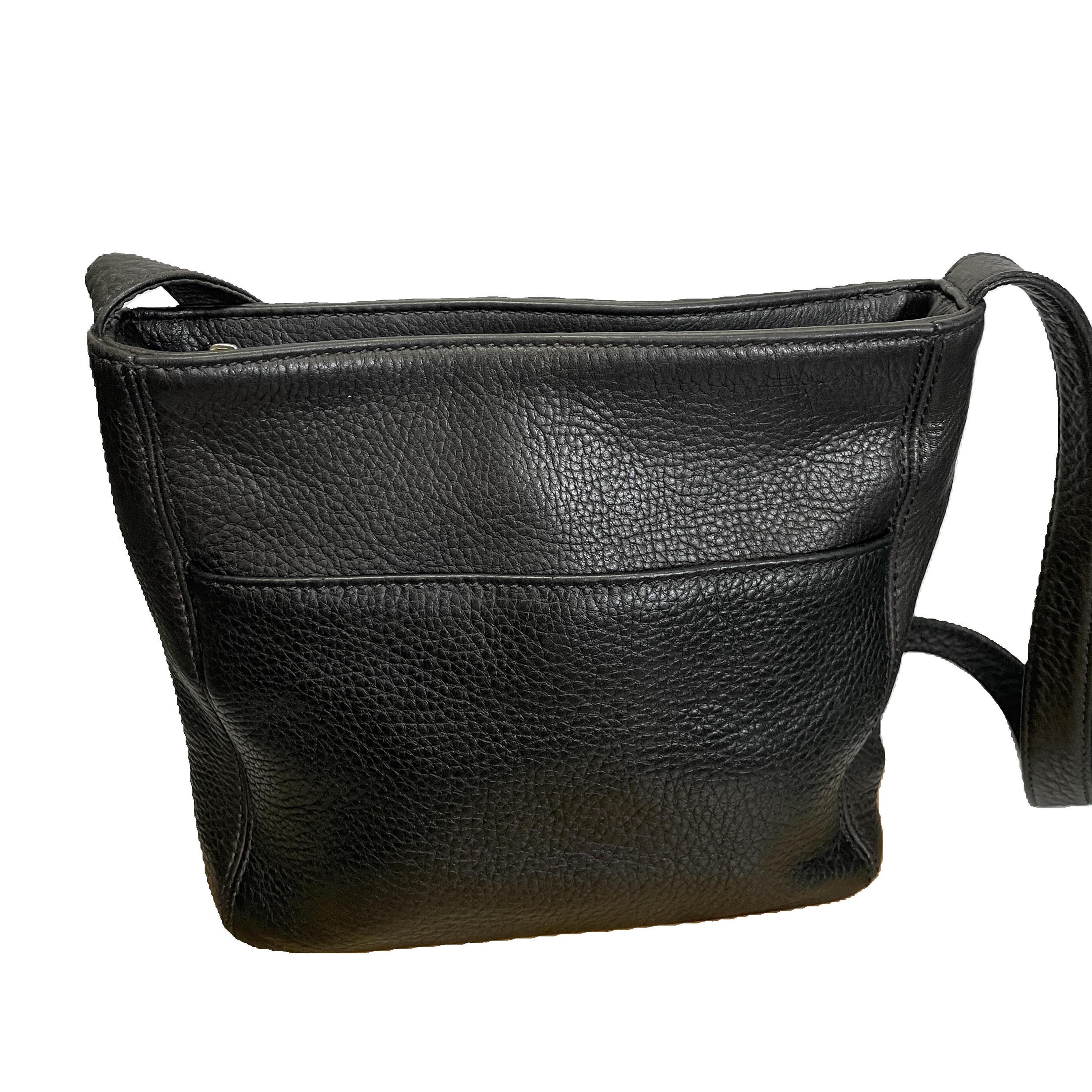 vintage coach old sonoma 巾着 ブラック Vintage Coach Sonoma Drawstring Bag: Black Pebbled Leather