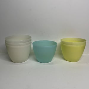 Vintage Tupperware Blue White Pastel 148 Containers Refrigerator Storage Bowl