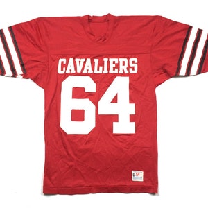 VTG Champion Red White Cavaliers Football Jersey USA Made 1960s 60s Men&#39;s M
