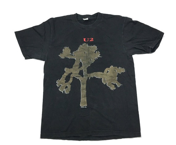 VTG U2 1987 Joshua Tree 2-sided T-shirt Tour Concert Hering Tag