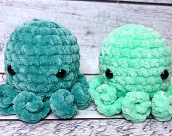 Octopus Handmade Crochet Plushie Stuffed Animal Octo Plush Squish Valentine Gift