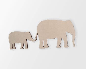 Wooden Elephant Cut Out Elephant Cut Out Wall Art Home | Etsy