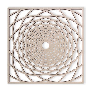 Wood Web or Weave Fretwork Panel - Mandala Wall Art for Home Decor, Wall Panels, Overlays, Trellis, Privacy Screens & Yard Decor