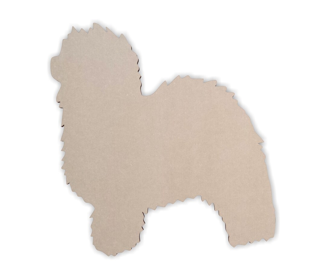 Wooden Dog Wall Art Silhouette Cutout Old English Sheepdog Etsy