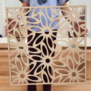 Custom Wooden Lattice - Trellis, Mandala Wall Art for Home Decor, Wall Panels, Overlays, Privacy Screens & Yard Decor