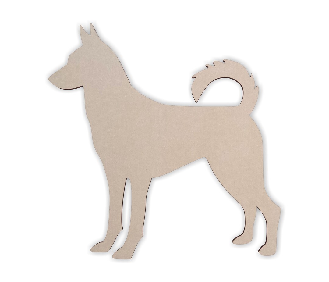 Wooden Dog Wall Art Silhouette Cutout Canaan Dog Gift for Pet Lover