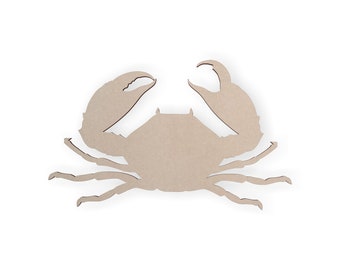 Wooden Crab, Cutout-  Crab Wall Art, Wall Decor, Home Decor, Wall Hanging, Unfinished and Available in Many Sizes