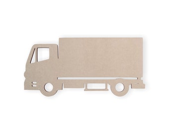 Truck Decor, Boys Wall Hanging, Door Hanger, Decal, Wall Art, Unfinished Ready to Paint