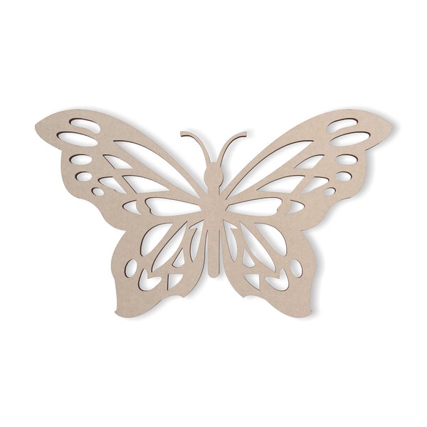 Wooden Butterfly Cutout, Home Decor, Wall Hanging, Nursery Wall Art, Yoga Studio Decor, Unfinished and Available in Many Sizes