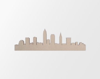 Wooden Shape Cleveland Skyline, Wooden City Cutout, Wall Art, Home Decor, Wall Hanging, Unfinished Ready to Paint