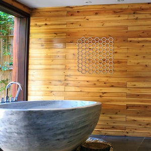 Wooden Honeycomb Wall Decor: Unfinished Wood Cutout, Many Sizes image 8