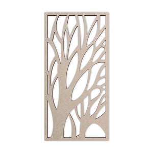 Wooden Tree Branch Lattice - Mandala Wall Art for Home Decor, Wall Panels, Overlays, Trellis, Privacy Screens & Yard Decor