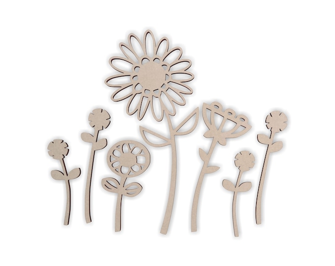 Wood Wall Flowers Nursery Decor Boho Nursery Wall Hanging - Etsy