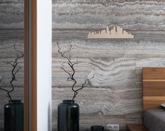 Wooden Minneapolis Skyline: Laser Cut City Wall Art