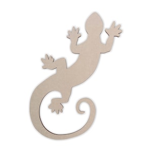 Holzform Gecko - Gecko Holzausschnitt, Wandkunst, Wohnkultur, Wandbehang, unvollendet und in vielen Größen erhältlich