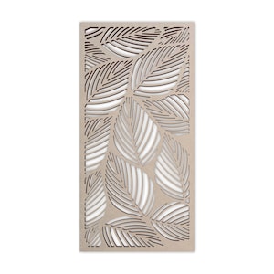 Wood Leaf Lattice - Mandala Wall Art for Home Decor, Wall Panels, Overlays, Trellis, Privacy Screens & Yard Decor