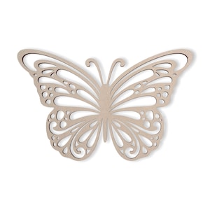 Wooden Butterfly  Cutout-  Wall Art, Wall Decor, Home Decor, Wall Hanging, Unfinished and Available in Many Sizes