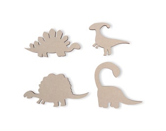 Wooden Baby Dino Group- Cutout, Dinosaur Decor, Kids Room Decor, Unfinished & Available from 12 to 42 Inches Long