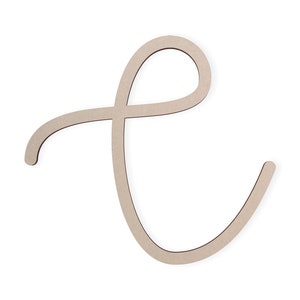 Grande lettre C en bois personnalisée pour projets de bricolage et décoration