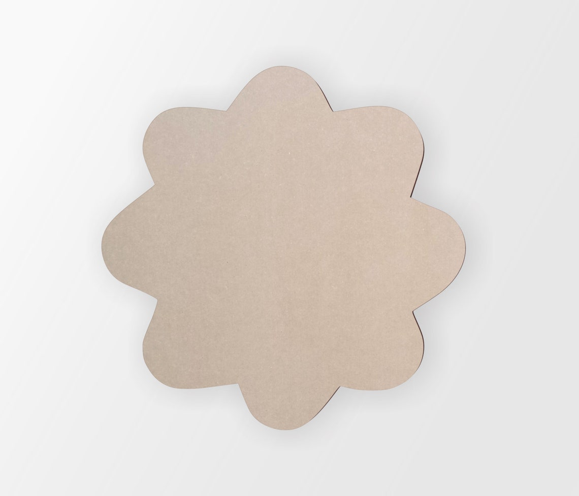 Wooden Flower Shape Cutout Home Decor Unfinished and Etsy