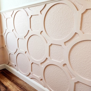 Benutzerdefinierte Holz 3D Wandgitter Paneele Wand und Decke Dekor