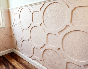 Custom Wood 3D Wall Lattice Panels Wall and Ceiling Decor