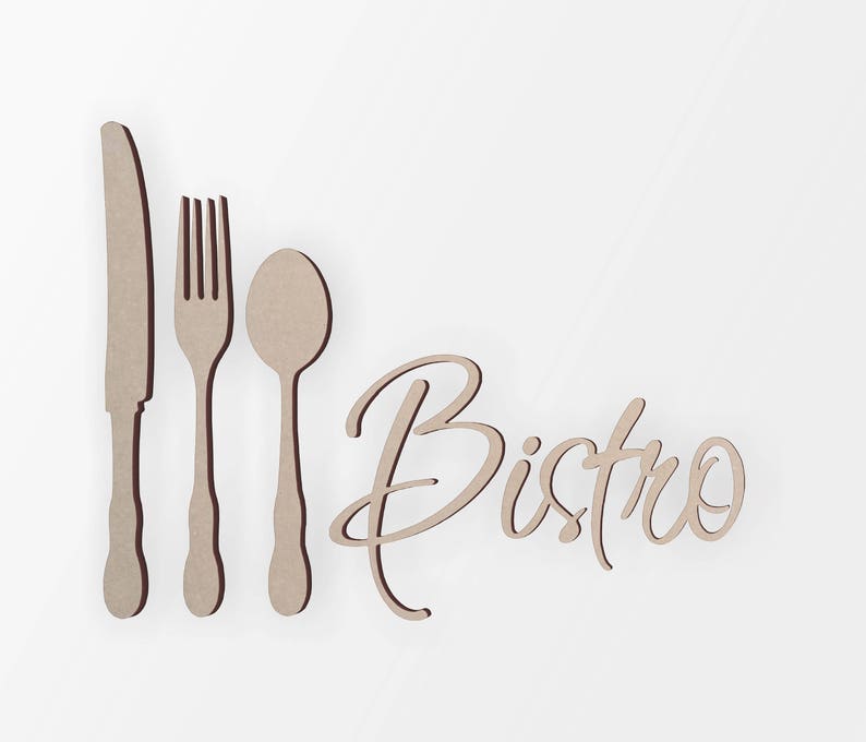 Kitchen/ Bakery Sign bistro With Knife Fork and Etsy