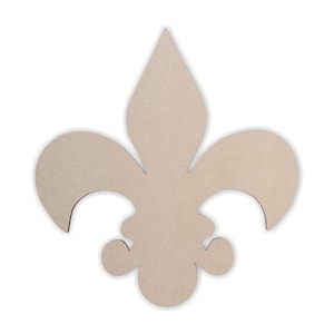 Wooden Fleur De Lis   - Wooden Cutout, Wall Art, Home Decor, Wall Hanging, Unfinished and Available in Many Sizes