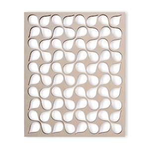 Hölzernes Regentropfen-Gitter - Mandala-Wandkunst für Wohnkultur, Wandpaneele, Auflagen, Gitter, Sichtschutz & Yard Decor