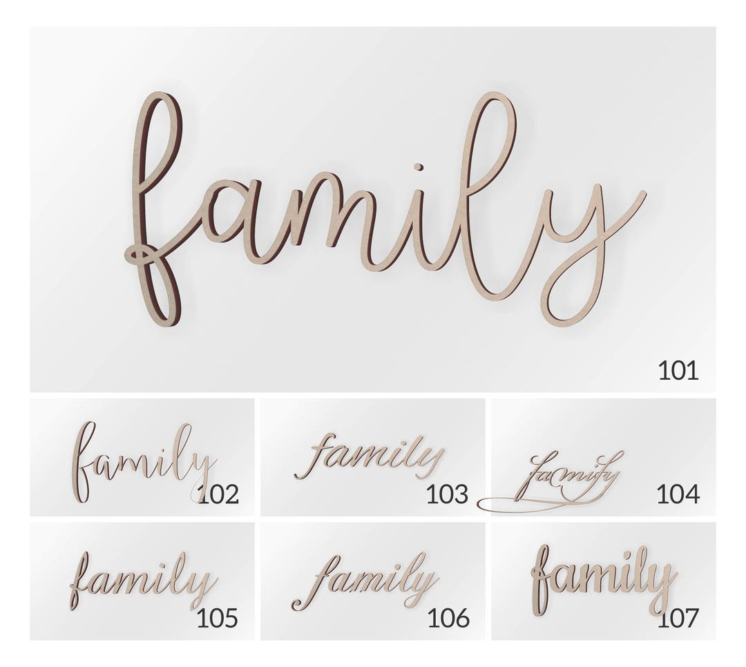Wooden Wall Decor Word family, Family Sign, Wooden Sign, Wall Hanging