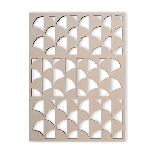 Wood Sheave Lattice Fretwork Panel - Mandala Wall Art for Home Decor, Wall Panels, Overlays, Trellis, Privacy Screens & Yard Decor