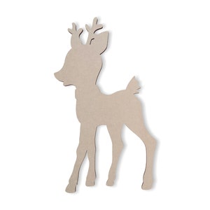 Wooden shape Deer Baby, Wooden Cutout, Wall Art, Home Decor, Wall Hanging, Unfinished and Available in Many Sizes
