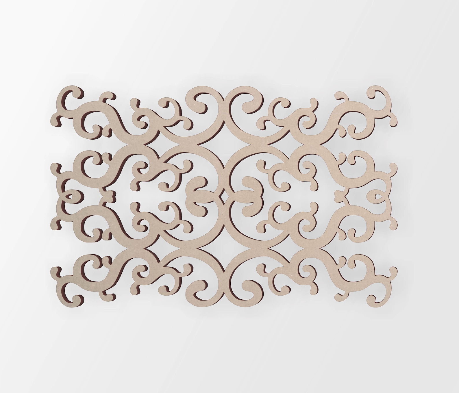 Wooden Shape Swirl Panel Wooden Cutout Wall Art Home Decor Etsy