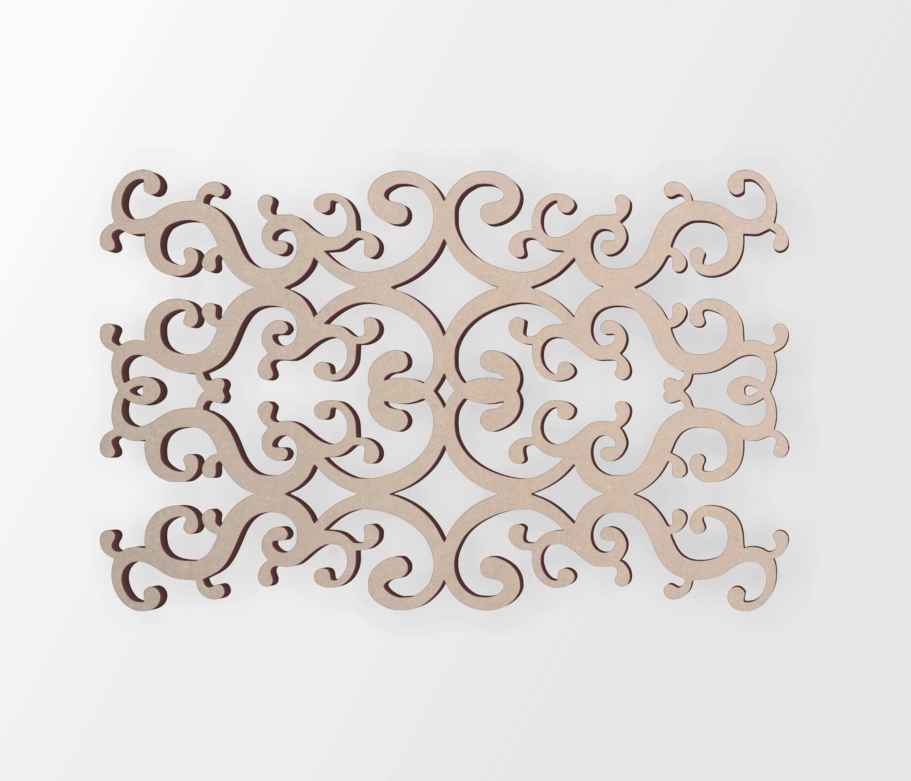 Wooden Shape Swirl Panel Wooden Cutout Wall Art Home Decor Etsy