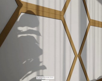 Honeycomb Fretwork Wall Panels for Accent Walls