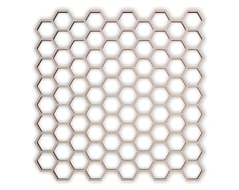 Wooden Shape Honeycomb Background - Wooden  Cutout, Wall Art, Home Decor, Wall Hanging, Unfinished and Available in Many Sizes