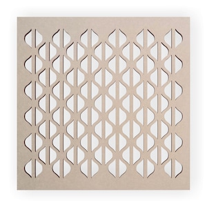 Wood Bead Rope Lattice - Mandala Wall Art for Home Decor, Wall Panels, Overlays, Trellis, Privacy Screens & Yard Decor