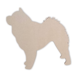 Wooden Dog Wall Art Silhouette Cutout - Chow Chow - Gift for Pet Lover - Unfinished and Available 2 to 42 Inches