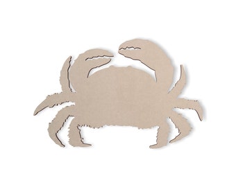 Wooden Crab, Cutout-  Wall Art, Wall Decor, Home Decor, Wall Hanging, Unfinished and Available in Many Sizes